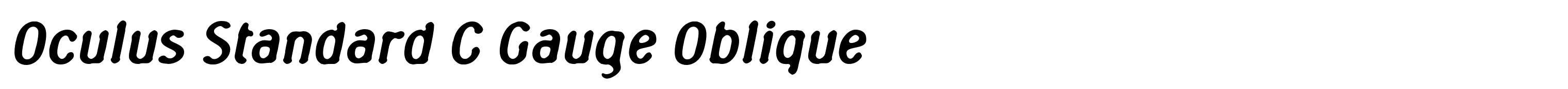 Oculus Standard C Gauge Oblique